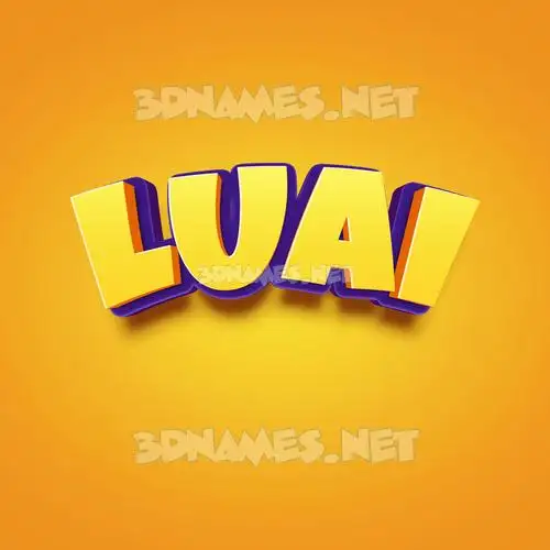 luai in Orange Toon style - 3D name wallpaper luai in Orange Toon style - 3D name wallpaper