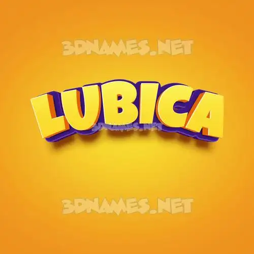 lubica in Orange Toon style - 3D name wallpaper lubica in Orange Toon style - 3D name wallpaper