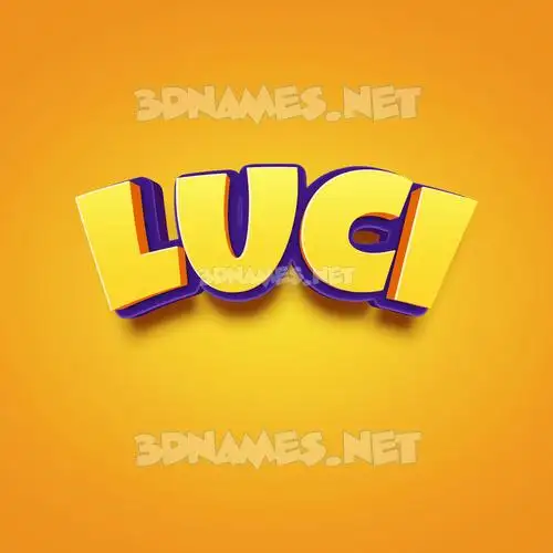 luci in Orange Toon style - 3D name wallpaper luci in Orange Toon style - 3D name wallpaper