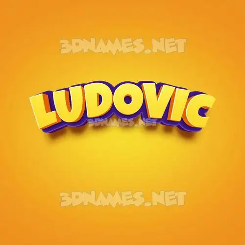 ludovic in Orange Toon style - 3D name wallpaper ludovic in Orange Toon style - 3D name wallpaper