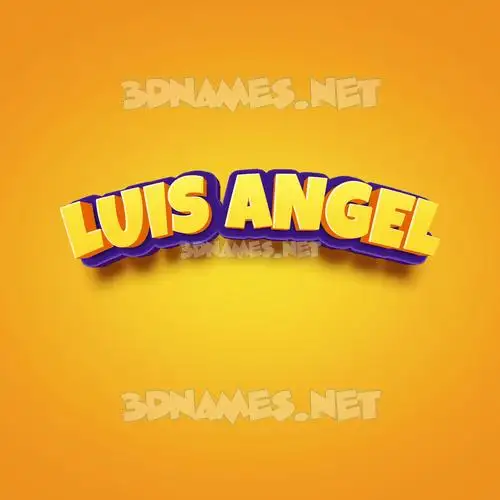 luis angel in Orange Toon style - 3D name wallpaper luis angel in Orange Toon style - 3D name wallpaper