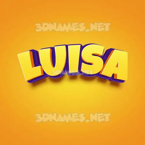 luisa in Orange Toon style - 3D name wallpaper luisa in Orange Toon style - 3D name wallpaper