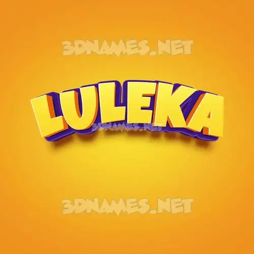luleka in Orange Toon style - 3D name wallpaper luleka in Orange Toon style - 3D name wallpaper