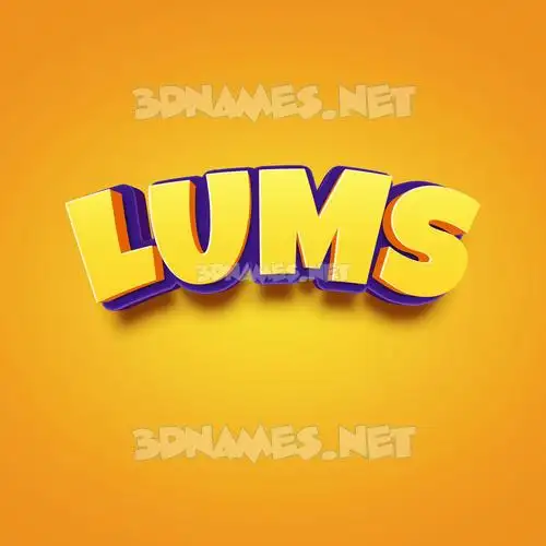 lums in Orange Toon style - 3D name wallpaper lums in Orange Toon style - 3D name wallpaper
