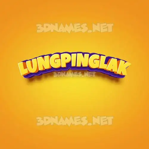 lungpinglak in Orange Toon style - 3D name wallpaper lungpinglak in Orange Toon style - 3D name wallpaper