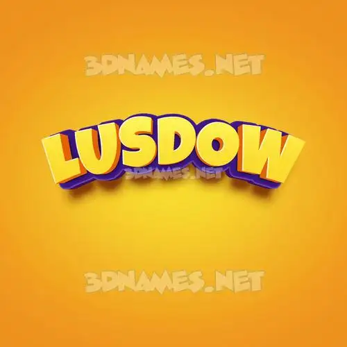 lusdow in Orange Toon style - 3D name wallpaper lusdow in Orange Toon style - 3D name wallpaper