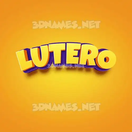 lutero in Orange Toon style - 3D name wallpaper lutero in Orange Toon style - 3D name wallpaper