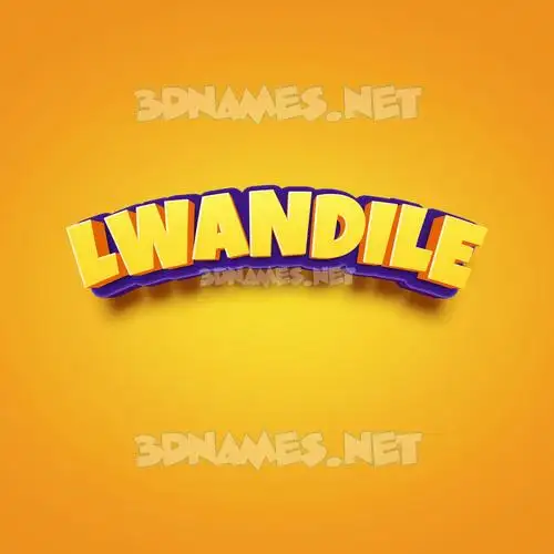 lwandile in Orange Toon style - 3D name wallpaper lwandile in Orange Toon style - 3D name wallpaper