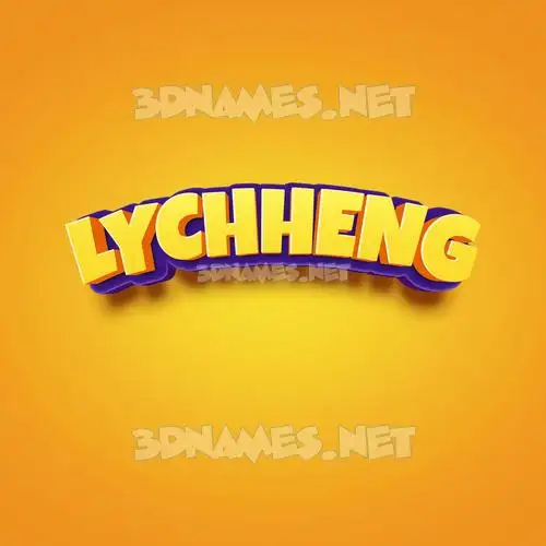 lychheng in Orange Toon style - 3D name wallpaper lychheng in Orange Toon style - 3D name wallpaper