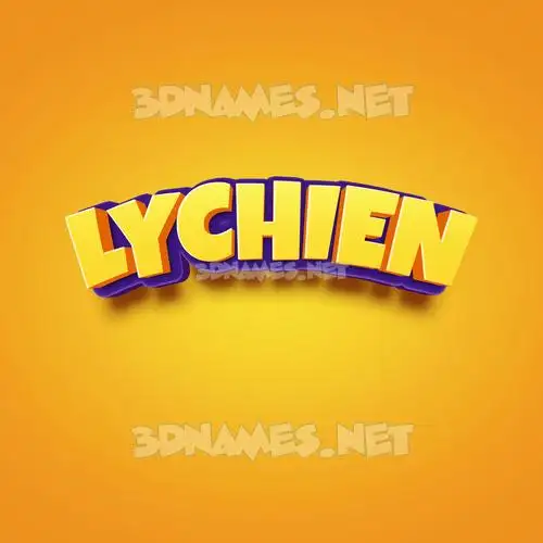 lychien in Orange Toon style - 3D name wallpaper lychien in Orange Toon style - 3D name wallpaper