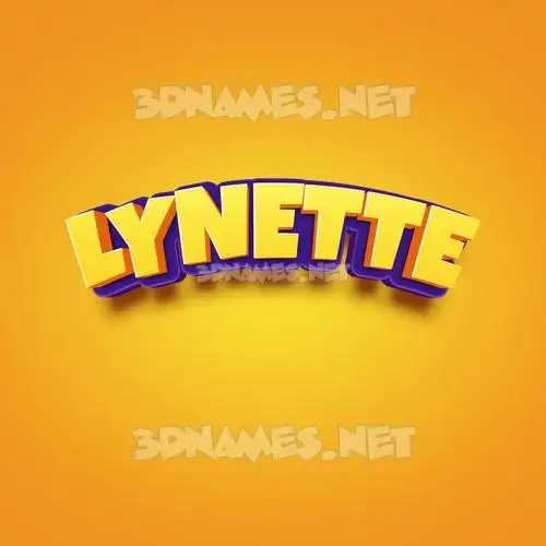 lynette in Orange Toon style - 3D name wallpaper lynette in Orange Toon style - 3D name wallpaper