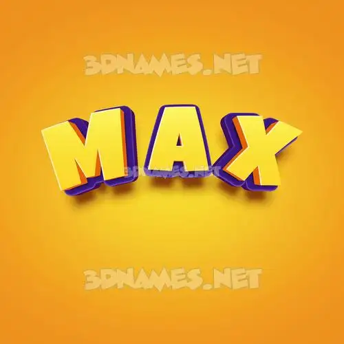 m a x in Orange Toon style - 3D name wallpaper m a x in Orange Toon style - 3D name wallpaper