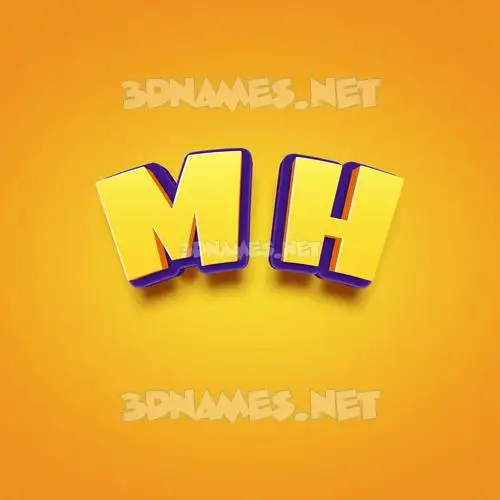 m h in Orange Toon style - 3D name wallpaper m h in Orange Toon style - 3D name wallpaper
