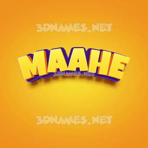 maahe in Orange Toon style - 3D name wallpaper maahe in Orange Toon style - 3D name wallpaper