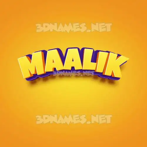 maalik in Orange Toon style - 3D name wallpaper maalik in Orange Toon style - 3D name wallpaper