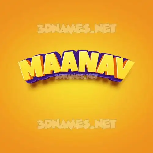 maanav in Orange Toon style - 3D name wallpaper maanav in Orange Toon style - 3D name wallpaper