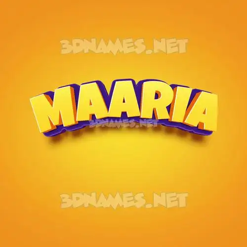maaria in Orange Toon style - 3D name wallpaper maaria in Orange Toon style - 3D name wallpaper