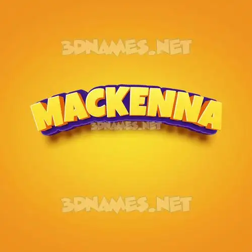 mackenna in Orange Toon style - 3D name wallpaper mackenna in Orange Toon style - 3D name wallpaper
