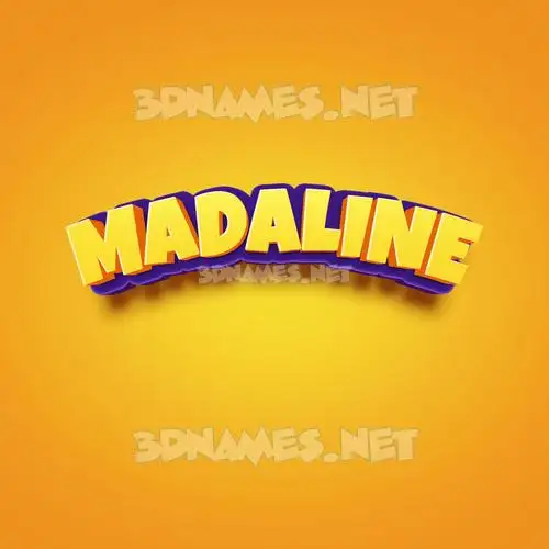 madaline in Orange Toon style - 3D name wallpaper madaline in Orange Toon style - 3D name wallpaper