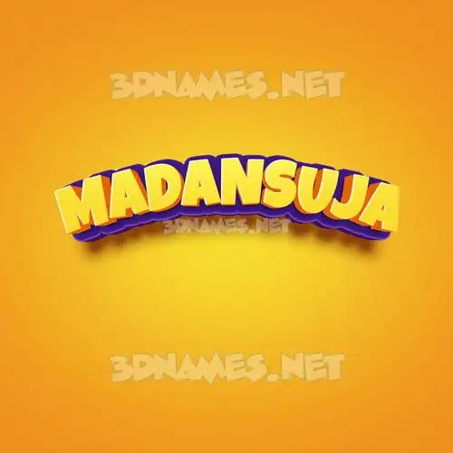 madansuja in Orange Toon style - 3D name wallpaper madansuja in Orange Toon style - 3D name wallpaper