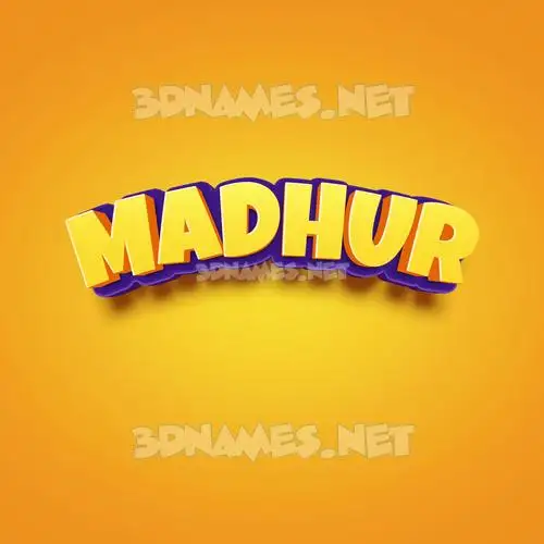 madhur in Orange Toon style - 3D name wallpaper madhur in Orange Toon style - 3D name wallpaper