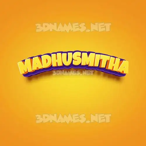 madhusmitha in Orange Toon style - 3D name wallpaper madhusmitha in Orange Toon style - 3D name wallpaper