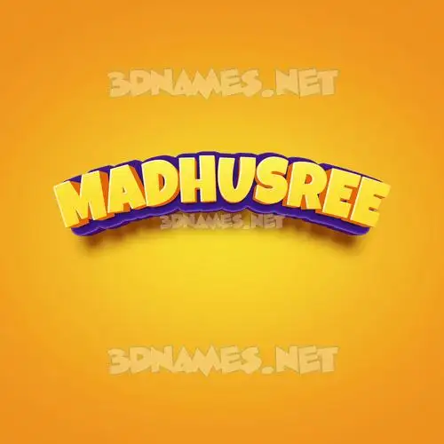madhusree in Orange Toon style - 3D name wallpaper madhusree in Orange Toon style - 3D name wallpaper