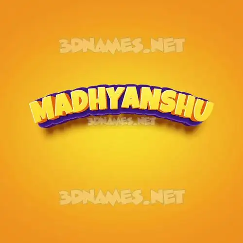 madhyanshu in Orange Toon style - 3D name wallpaper madhyanshu in Orange Toon style - 3D name wallpaper