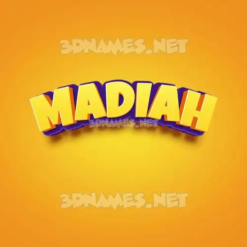 madiah in Orange Toon style - 3D name wallpaper madiah in Orange Toon style - 3D name wallpaper