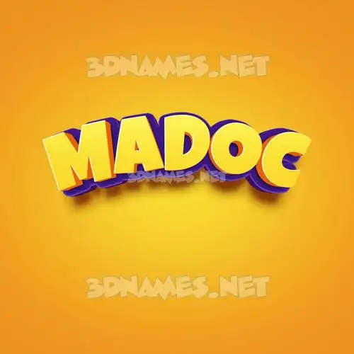 madoc in Orange Toon style - 3D name wallpaper madoc in Orange Toon style - 3D name wallpaper