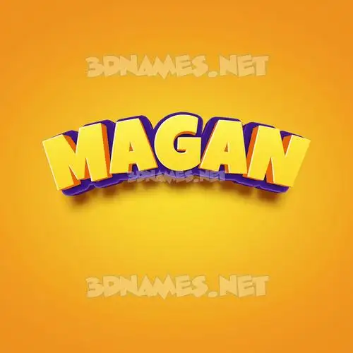 magan in Orange Toon style - 3D name wallpaper magan in Orange Toon style - 3D name wallpaper