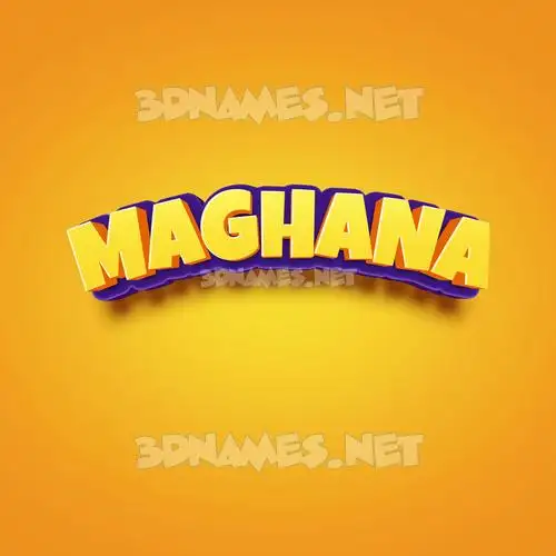 maghana in Orange Toon style - 3D name wallpaper maghana in Orange Toon style - 3D name wallpaper