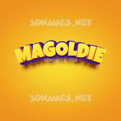 magoldie in Orange Toon style - 3D name wallpaper magoldie in Orange Toon style - 3D name wallpaper