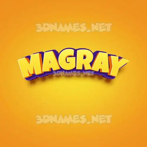 magray in Orange Toon style - 3D name wallpaper magray in Orange Toon style - 3D name wallpaper