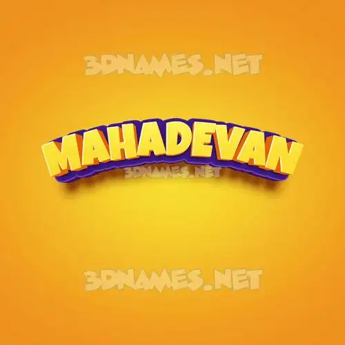 mahadevan in Orange Toon style - 3D name wallpaper mahadevan in Orange Toon style - 3D name wallpaper