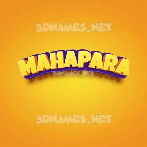 mahapara in Orange Toon style - 3D name wallpaper mahapara in Orange Toon style - 3D name wallpaper