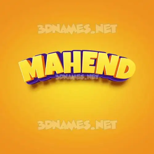 mahend in Orange Toon style - 3D name wallpaper mahend in Orange Toon style - 3D name wallpaper