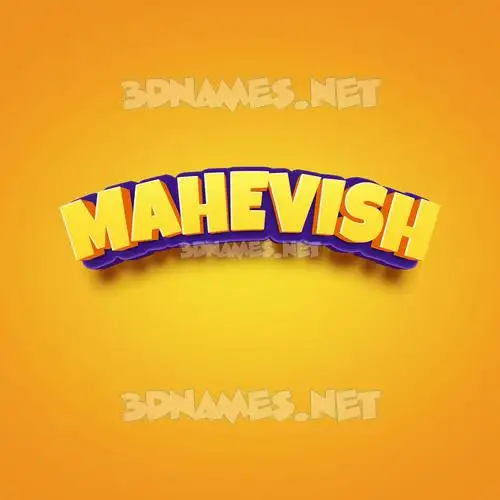 mahevish in Orange Toon style - 3D name wallpaper mahevish in Orange Toon style - 3D name wallpaper
