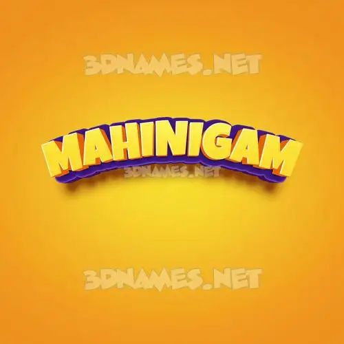 mahinigam in Orange Toon style - 3D name wallpaper mahinigam in Orange Toon style - 3D name wallpaper