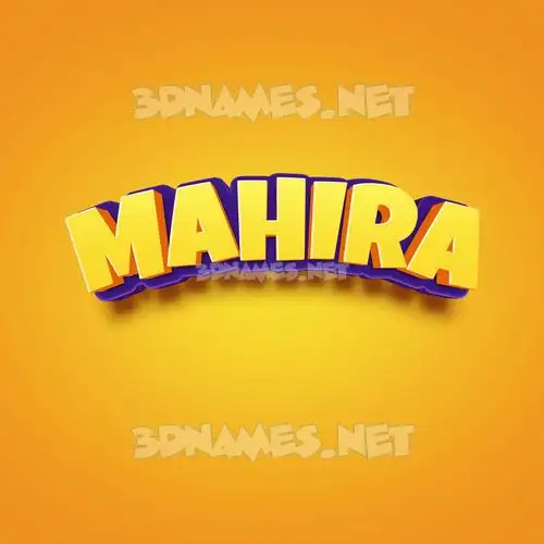 mahira in Orange Toon style - 3D name wallpaper mahira in Orange Toon style - 3D name wallpaper