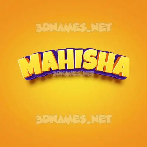 mahisha in Orange Toon style - 3D name wallpaper mahisha in Orange Toon style - 3D name wallpaper