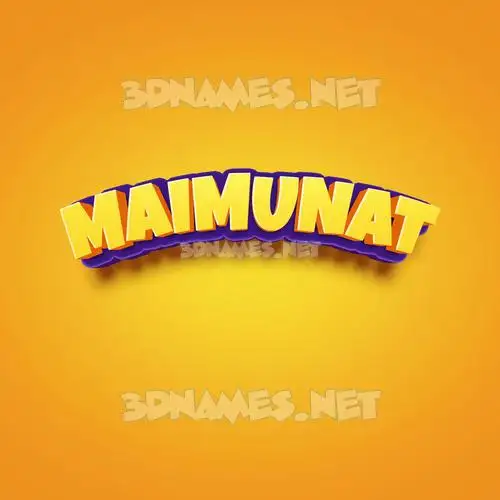 maimunat in Orange Toon style - 3D name wallpaper maimunat in Orange Toon style - 3D name wallpaper
