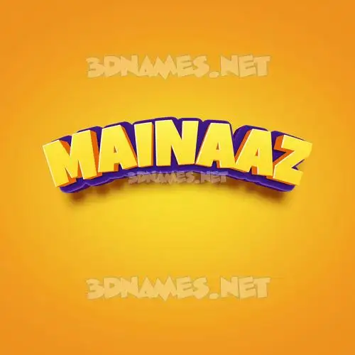 mainaaz in Orange Toon style - 3D name wallpaper mainaaz in Orange Toon style - 3D name wallpaper