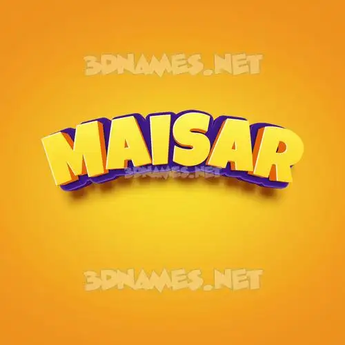maisar in Orange Toon style - 3D name wallpaper maisar in Orange Toon style - 3D name wallpaper