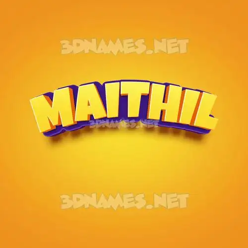 maithil in Orange Toon style - 3D name wallpaper maithil in Orange Toon style - 3D name wallpaper
