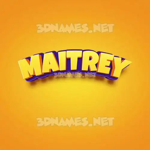 maitrey in Orange Toon style - 3D name wallpaper maitrey in Orange Toon style - 3D name wallpaper