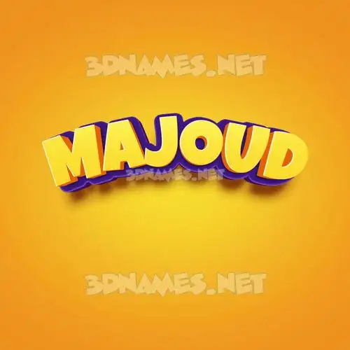 majoud in Orange Toon style - 3D name wallpaper majoud in Orange Toon style - 3D name wallpaper