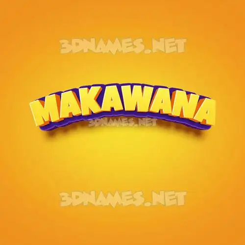 makawana in Orange Toon style - 3D name wallpaper makawana in Orange Toon style - 3D name wallpaper