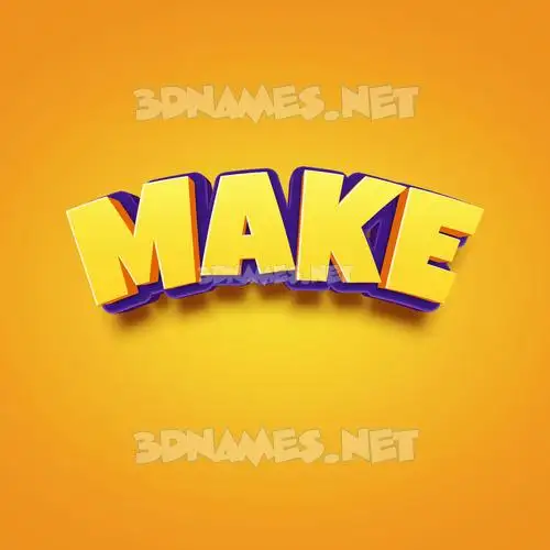 make in Orange Toon style - 3D name wallpaper make in Orange Toon style - 3D name wallpaper