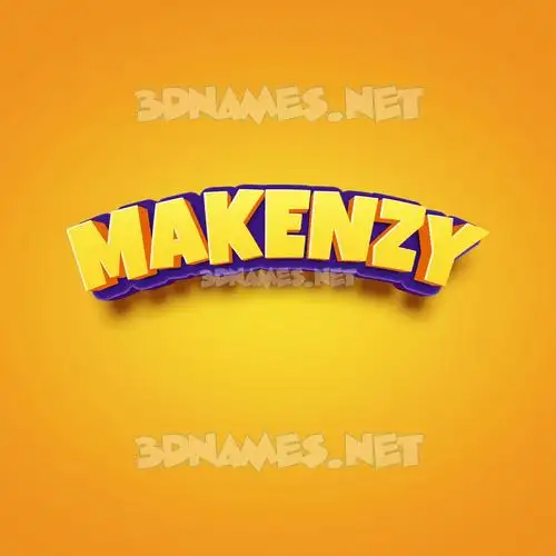 makenzy in Orange Toon style - 3D name wallpaper makenzy in Orange Toon style - 3D name wallpaper